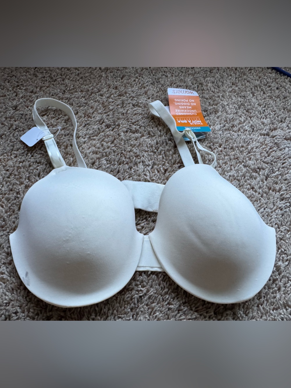 Warner’s white Underwire Lightly Lined Bra 34C NWT